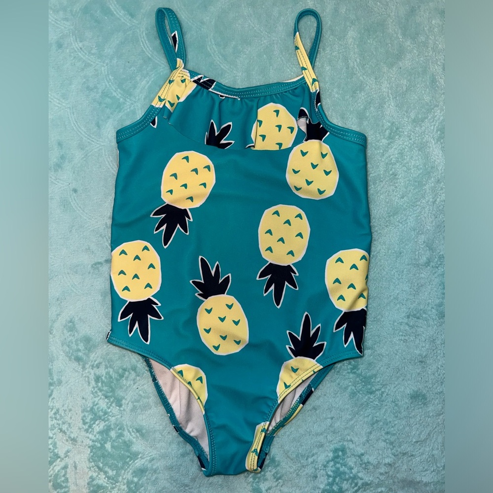 🍍CARTER’S PINEAPPLE ONE PIECE TODDLER 3T/3A PETITE SWIMSUIT🌊